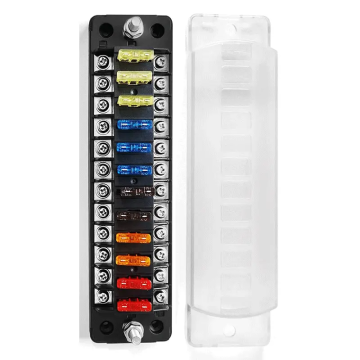 12 Volt Damp-proof 12-Circuit ATC/ATO Independent Fuse Block for Automotive