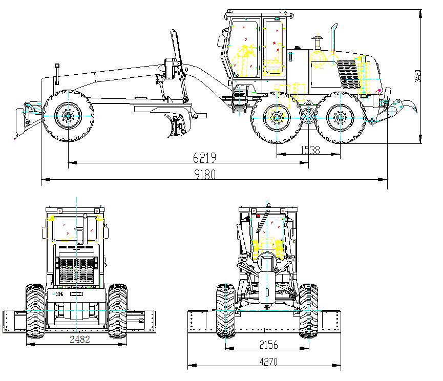 GR2153A Motor Grader Equipment