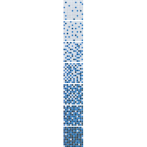 Mattonelle di mosaico del cambiamento graduale blu scuro