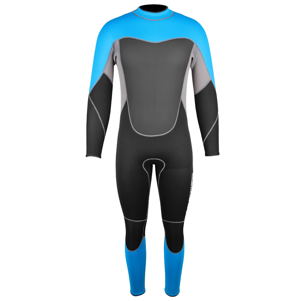 Seaskin Soft Neoprene Belakang Zip Wetsuit Selam Dewasa