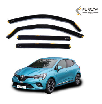 Renault Clio MK5 2019-Up 5 Door Hatch In-Channel Sun Door Vent Visor Weather Shield Rain Guard