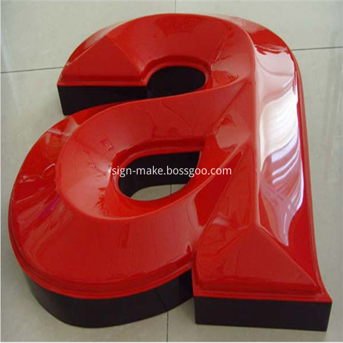 plastic LED letters
