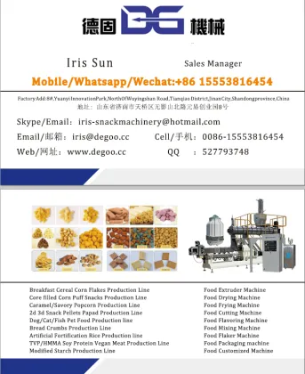 Jinan DG Baked Pea Crisps Extruder Machine for Harvest Snaps Baked Snacks
