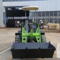 Mini traktor loader depan backhoe