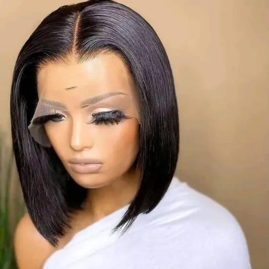 Free Shipping Brazilian Straight Lace Front Wigs Hair Human Natural Virgin 12 16 Inch Short Bob Wigs