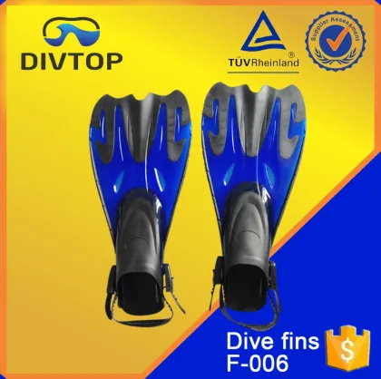 Blue Long Fins Open Spearfishing Fins