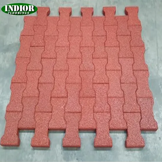 Fireproof Livestock Dog Bone-Shaped Paver: Sound Insulation Rubber Flooring Mat for Stable England