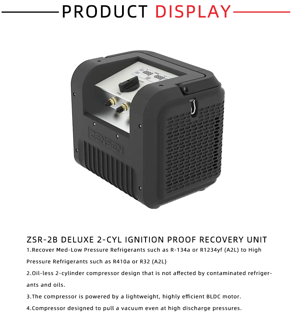 ZSR-2B Deluxe 2-Cyl Ignition Proof Recovery Unit X