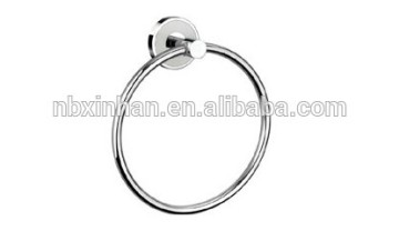 Elegant bathroom wall fitting chrome plating round towel ring