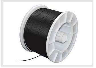 Black Durability Plastic Optical Fiber Cable Light Weight POF Cable