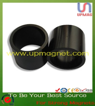 Black epoxy coated Tube Neodymium magnets for industry