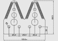 HravesterセクションH153329の農業機械部品