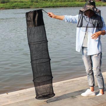 Portable Folding Fishing Nets Pole Freshwater Saltwater Mesh Fishing Tackle Net