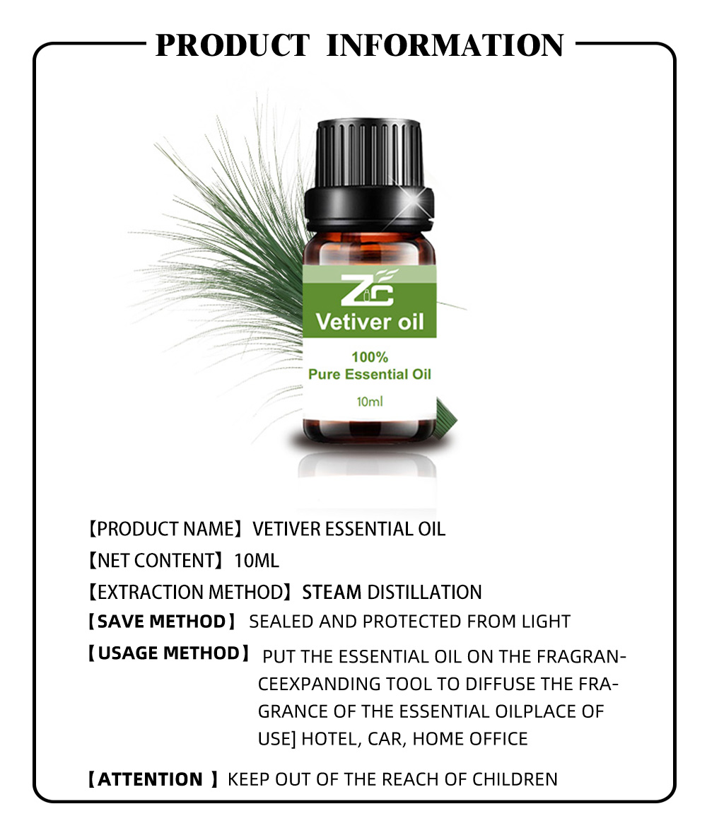 Pure Natural Vetiver Aromatherapy Oil for Diffuser