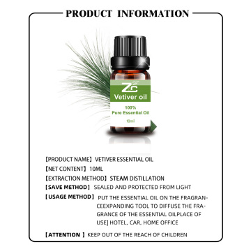 Pure Natural Vetiver Aromatherapy Oil for Diffuser