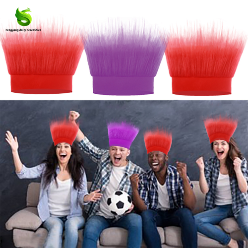 Cheering Wig Headband Featuring American and Mexican Flags