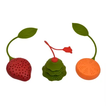Christmas Tree Silicone Tea Infuser: BPA-Free, Lemon Strawberry Flavor