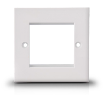 1 gang standard Face plate UK Flat wall outlet Smooth Surface networking accessories