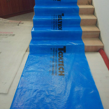Protezione temporanea impermeabile per il pavimento avvertita durante la costruzione