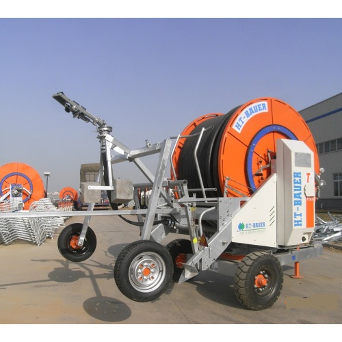 Máquina de riego de carrete de agua de carrete de manguera de bajo costo