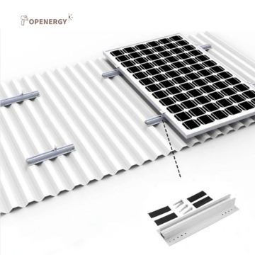 Solar Panel Aluminum Mounting System for Metal Roofs: Mini Short Rail for Tin Roof