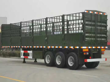 3 Axle Storage Stake Semi Trailer Truck