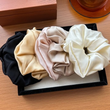 100% Pure Mulberry Silk Oversized XL Hair Scrunchies 19mm 5cm Side Width