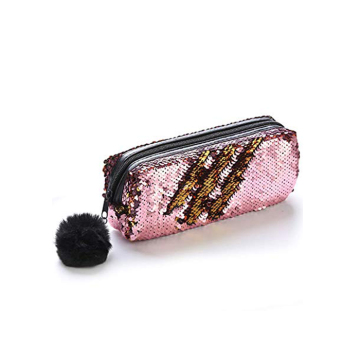 SEQUIN PINK AND GOLD LÁPIS CASO -0