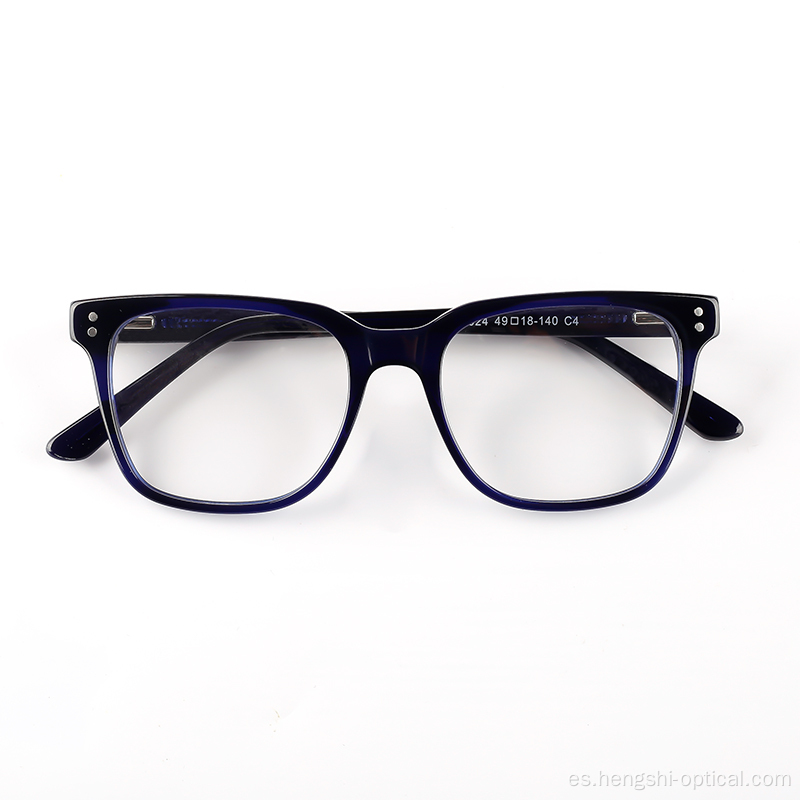 Famosas marcas personalizadas Marco de acetato óptico Gafas de moda Mujer