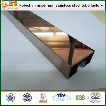 pvd color plating mirror coffee inox pipe colored stainless steel product series