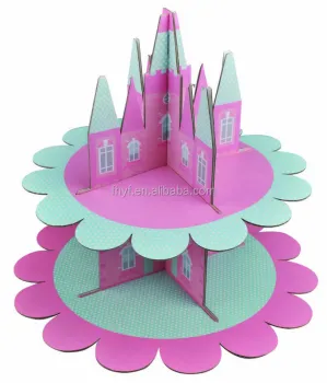 Wholesale 2 3 4 5 Tier Reusable Birthday Wedding Paper Cake Stand