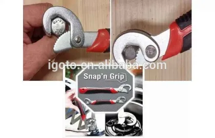 Snap and Grip multifunction universal wrench or spanner