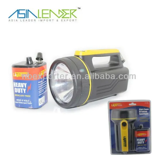 6V battery Portable led rechargeable hand lamp