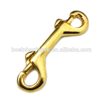 Fashion High Quality Metal Solid Brass Double Bolt Snap Hook