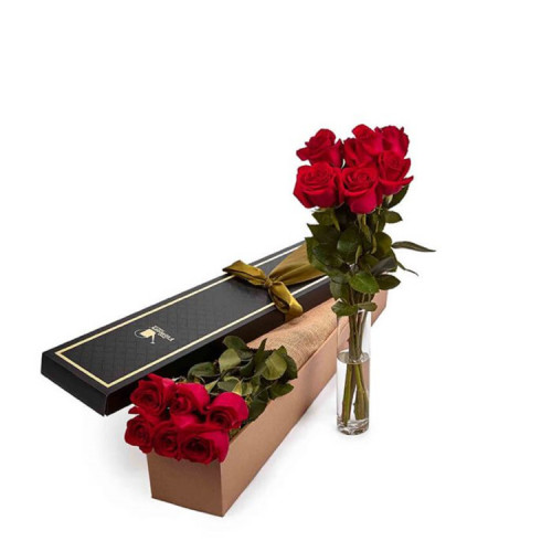 Clear Custom Rectangle Flower Paper Box