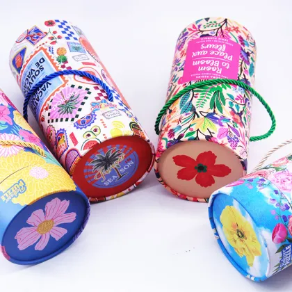 Hand Held Rope Design Packaging Tube Daily Necessities