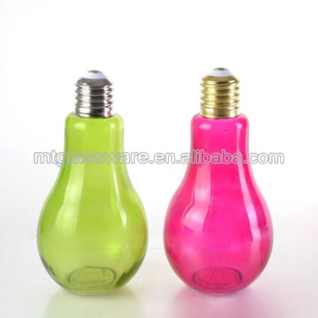 fashionable colorful bareware,all size glass cocktail shaker with bulb style