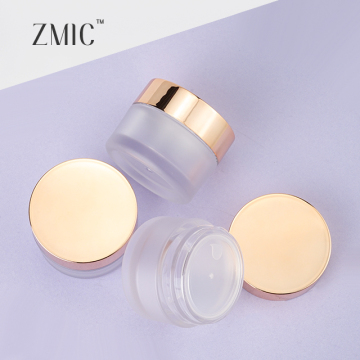 Wholesale Cheap Plastic Cream Skin Care Jars with Gold Lid