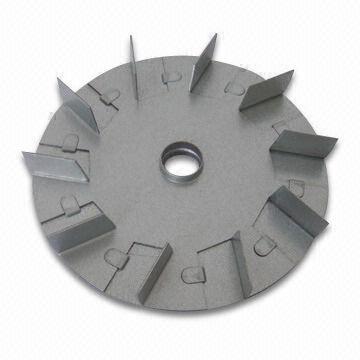 Motor Fan Blade, Made of Galvanized Steel, Formed by Riveting