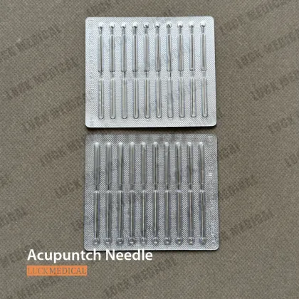 Disposable sterile acupuncture and moxibustion needle