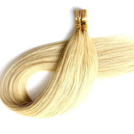 Virgin European Cuticle Aligned Remy Keratin Pre Bonded 1 Gram I Tip 100 Human Hair Extensions