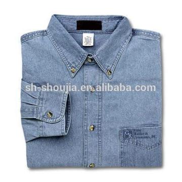 Latest style men's denim shirts