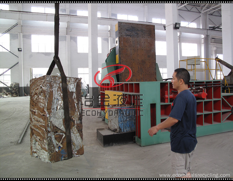 Aluminum Turnings Steel Shavings Recycling Baling Press