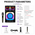 LED Ekranlı ve Bluetoothlu Güçlü Karaoke Hoparlörü