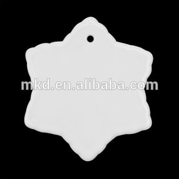 Meikeda 3" Snowflake sublimation blank christmas ornaments