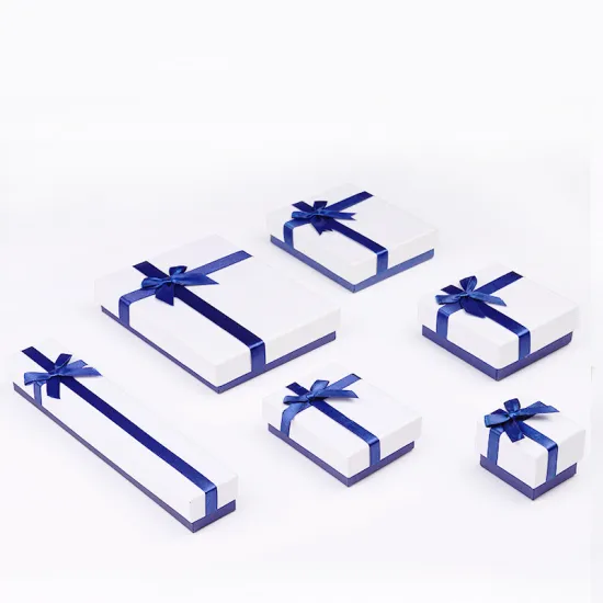 Folding jewelry set box with velvet insert