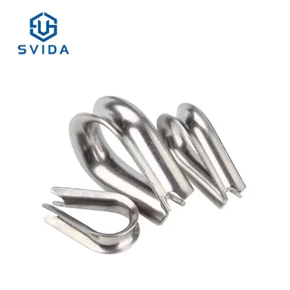 Rigging Hardware: SS304 and SS316 Wire Rope Tube Thimble