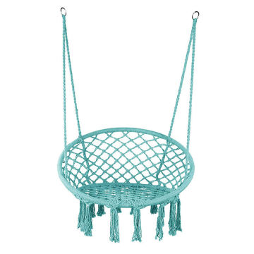 Large Macrame Hammock Chair with Hanging Ropes and Pockets