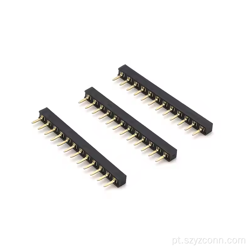Conector de cabeçalho fêmea de passo de 2,0 mm 12P