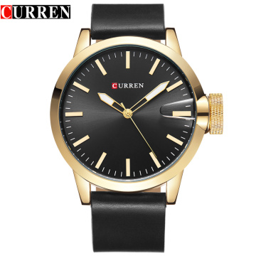 custom logo mininalist quartz watch alloy business wristwatch for men